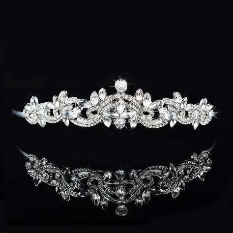 Bridal Tiara Rhinestones Wedding Crown Hair Accessory Online With 20