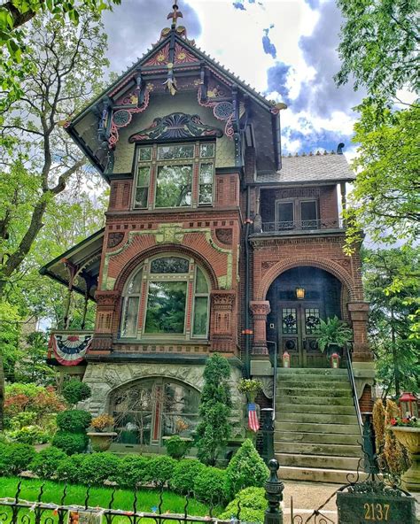 The Hermann Weinhardt House Chicago Illinois Usa Victorian And