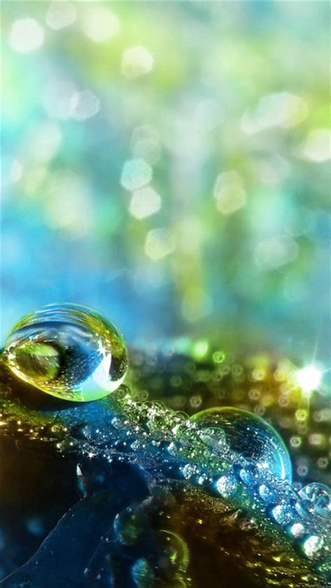 Free Download Fantasy Bokeh Glitter Water Drop Iphone Wallpapers Free