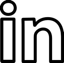 Linkedin social outline logotype