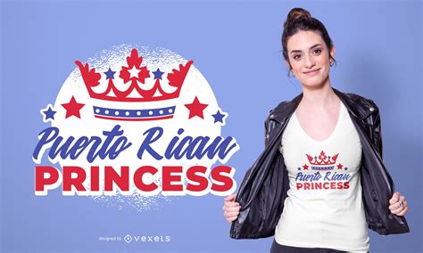 Puerto Rican Princess T Shirt Design Vector Download