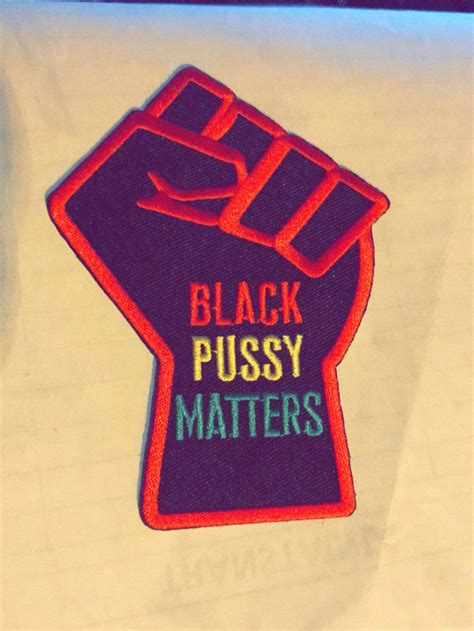Black Pussy Matters Patch In Rasta Colors Etsy