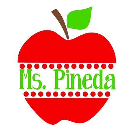 Download Customized Teacher Apple Decal by Buttercup Laine on Etsy | Monogram decal, Teacher apple, Monogram
