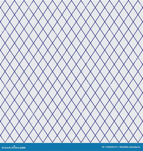 Isometric Grid Seamless Pattern Vector Template For Design Stock