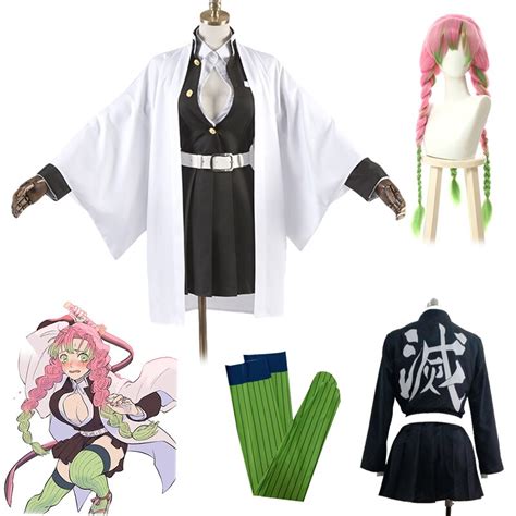 Cos School Kanroji Mitsuri Costumes Demon Slayer Kimetsu No Yaiba