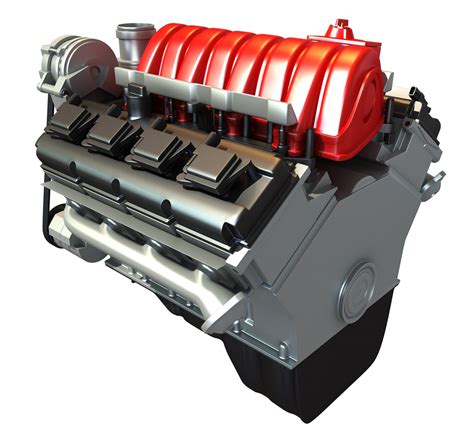 3d Car Engine Model