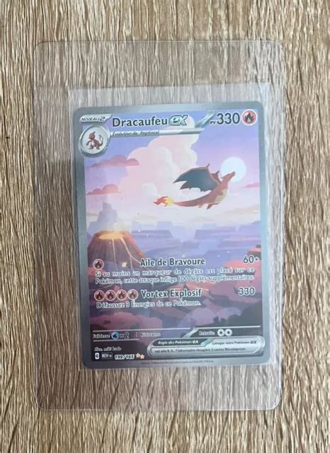 CARTE POKEMON DRACAUFEU EX Alternatif EV3 5 MEW FR 151 199 165 Neuf