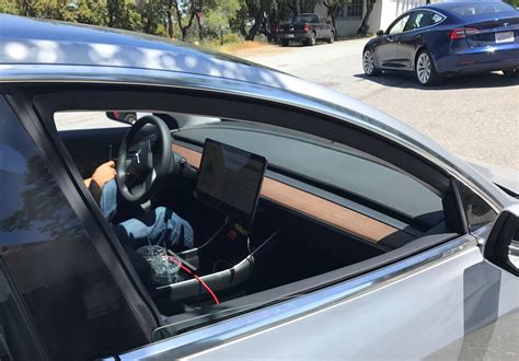 Spied Best View Of The Tesla Model 3 Interior So Far Tesla Model 3