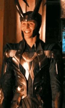 This is my favourite gif of tom/loki ever because it's just like, how can he be so beautiful. Loki Smile GIFs | Tenor