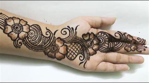 Easy And Simple Arabic Mehndi Designs For Full Hands