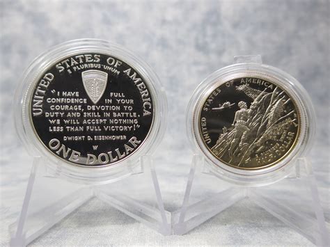 Value Of World War Ii 50th Anniversary Silver 1 Dollar And Half Proof