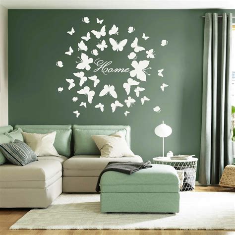 Stickers Papillons Blancs Autocollant Muraux Et Deco