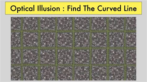 Find The Curved Line Optical Illusion Find The Curved Line Answer