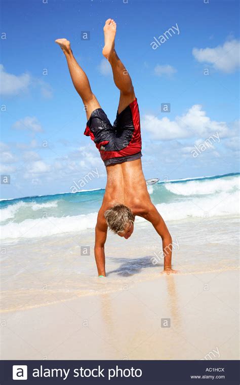 Handstands At The Beach Hi Res Stock Photography And Images Alamy