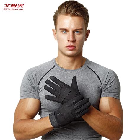 Military Tactical Gloves Men Outdoor Sports Army Full Finger Combat