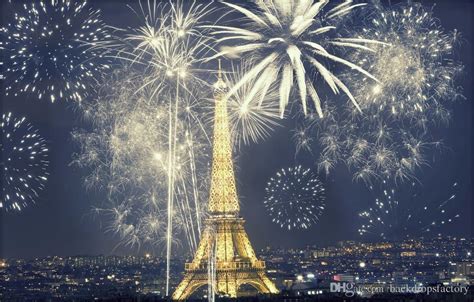 2019 Paris Photography Backdrop Beautiful City Night View Sparkle