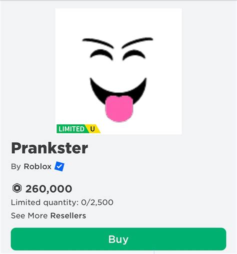 🔥 Roblox Limited Prankster Face — 260k Robux Worth Valkyrie Skotn