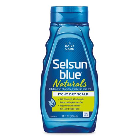 4 Set Selsun Blue Naturals Itchy Dry Scalp Anti Dandruff