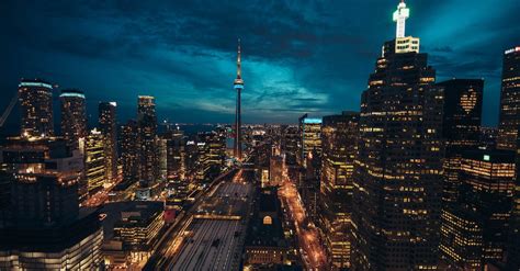 Photo Of Toronto Cityscape At Night · Free Stock Photo