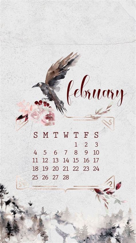 Pin By Anna Zamolotskaia On Planery February Wallpaper Calendar