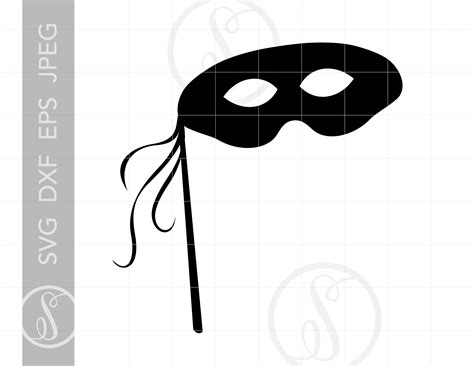Mask Svg Mask Clipart Download Masquerade Mask Silhouette Cut File