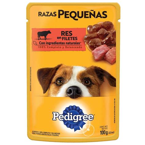 Alimento Para Perro Pedigree Razas Pequeñas Res En Filetes 100 G Bodega Aurrera En Línea