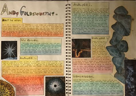 Artist Research Page Andy Goldsworthy Gcse Art Natural Forms Nature