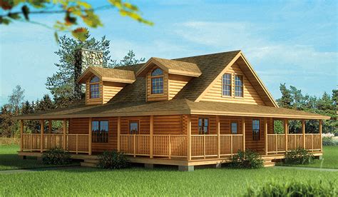 Enjoy the classic furnishings, the large stone fireplace or light a bonfire in the outdoor fire pit under the stars. Log Home and Log Cabin Floor Plan Details