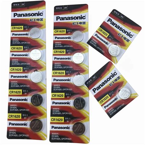 Pcs Panasonic Original Cr Button Cell Battery For Watch Car