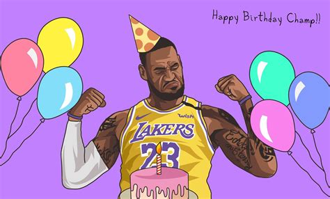 Birthday Card Lebron James Lakers Birthday Card For Him Lakers Fan Lakers Champions Etsy
