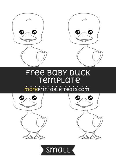 Baby Duck Template Small