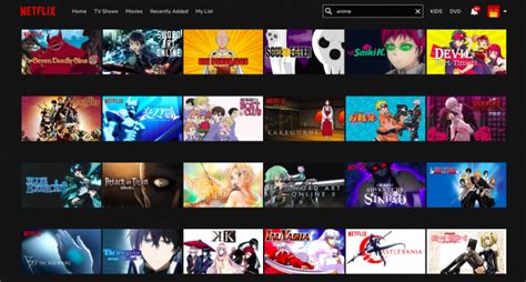 If you're looking for dubbed anime, hulu has a list here: Netflix Anime: Full List Of Anime And Movies On Netflix ...