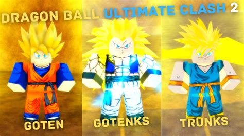 Roblox Dragon Ball Ultimate Clash 2 Goten And Trunks And Gotenks Youtube