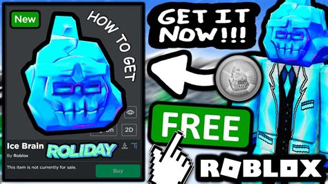 Free Accessory How To Get Ice Brain Roblox Roliday 2021 Event Youtube