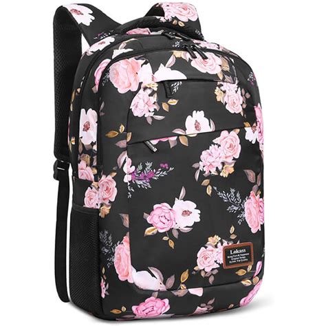 Water Resistant Oxford Cloth Floral Girls Backpack