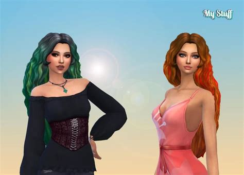 Mermaid Hairstyle Ombre My Stuff Mermaid Hair Maxis Match Hairstyle
