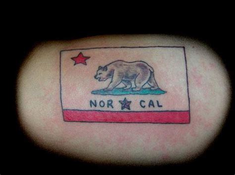California Bear Flag Tattoo Norcal Bear Flag Museum