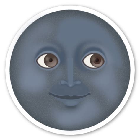 New Moon With Face Emoji Emoji Tumblr Png Emoji Stickers