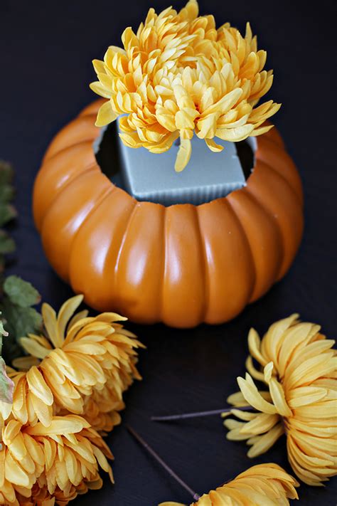 craft floral pumpkin centerpiece see vanessa craft