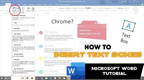 How To Use Text Boxes In Microsoft Word Shapes Tool The Teacher