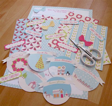 In this section, you can actually design and create your own card and print it out in your home to send to family and friends. Printable Make Your Own Christmas Card Kit By Chips ...