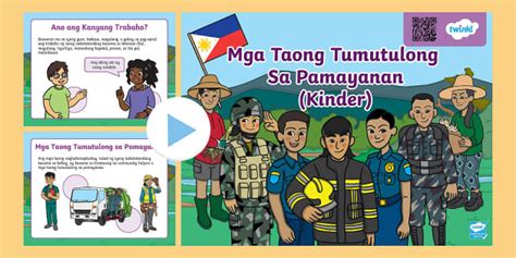 Mga Taong Tumutulong Sa Pamayanan Kinder Twinkl Twinkl