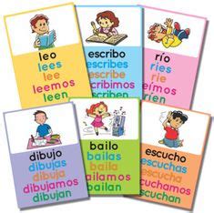 Flashcards SPANISH Present Indicative Verbs Bingo Loteria Verbos