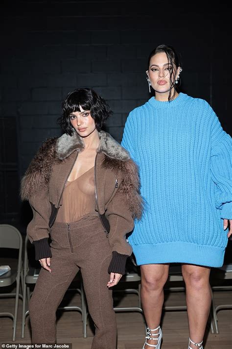 ashley graham is a style maven at the marc jacobs runway show in nyc daily mail online