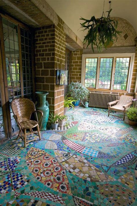 Voewood Photographs Mosaic Flooring Floor Design Home