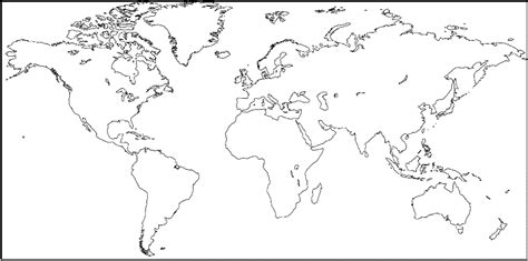Peta Dunia Hitam Putih