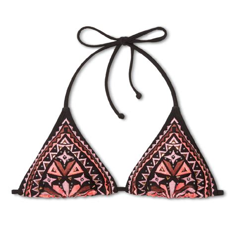 Women S Embellished Triangle Bikini Top Textile Design On Fit Portfolios
