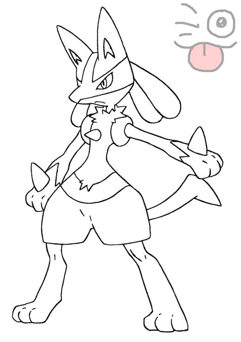 Now he's a junior in high school, but he loves pokemon just as much as he always has. Pokemon lucario coloring pages download and print for free