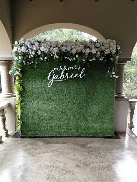 Grass Flower Wall Backdrop For Hire Photo Booth Backdrop Wedding Booth