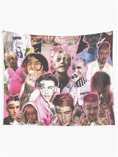 Lil Peep Aesthetic Collage Wall Tapestry Lil Peep Rapper Hip Etsy